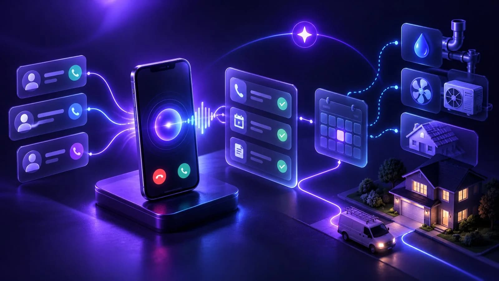 An AI receptionist for home services: plumbers, HVAC and roofers